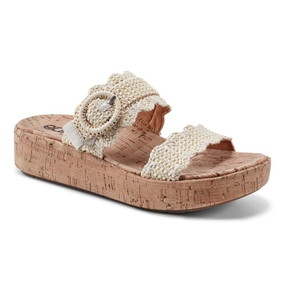 NWT Earth Origins Women's Subtle 2 Sandal in Ivory/Natural - Picture 7 of 7